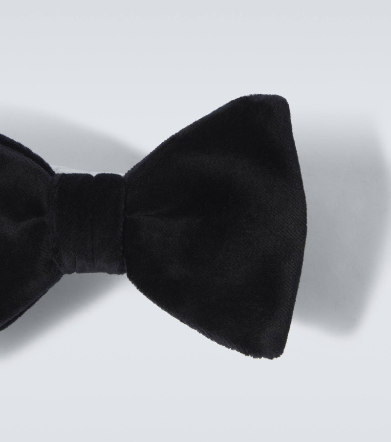 Cotton velvet bow tie 5