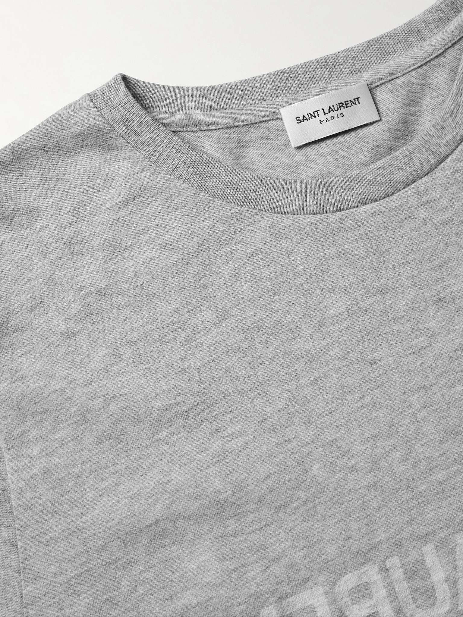 Distressed Logo-Print Cotton-Jersey T-Shirt - 6