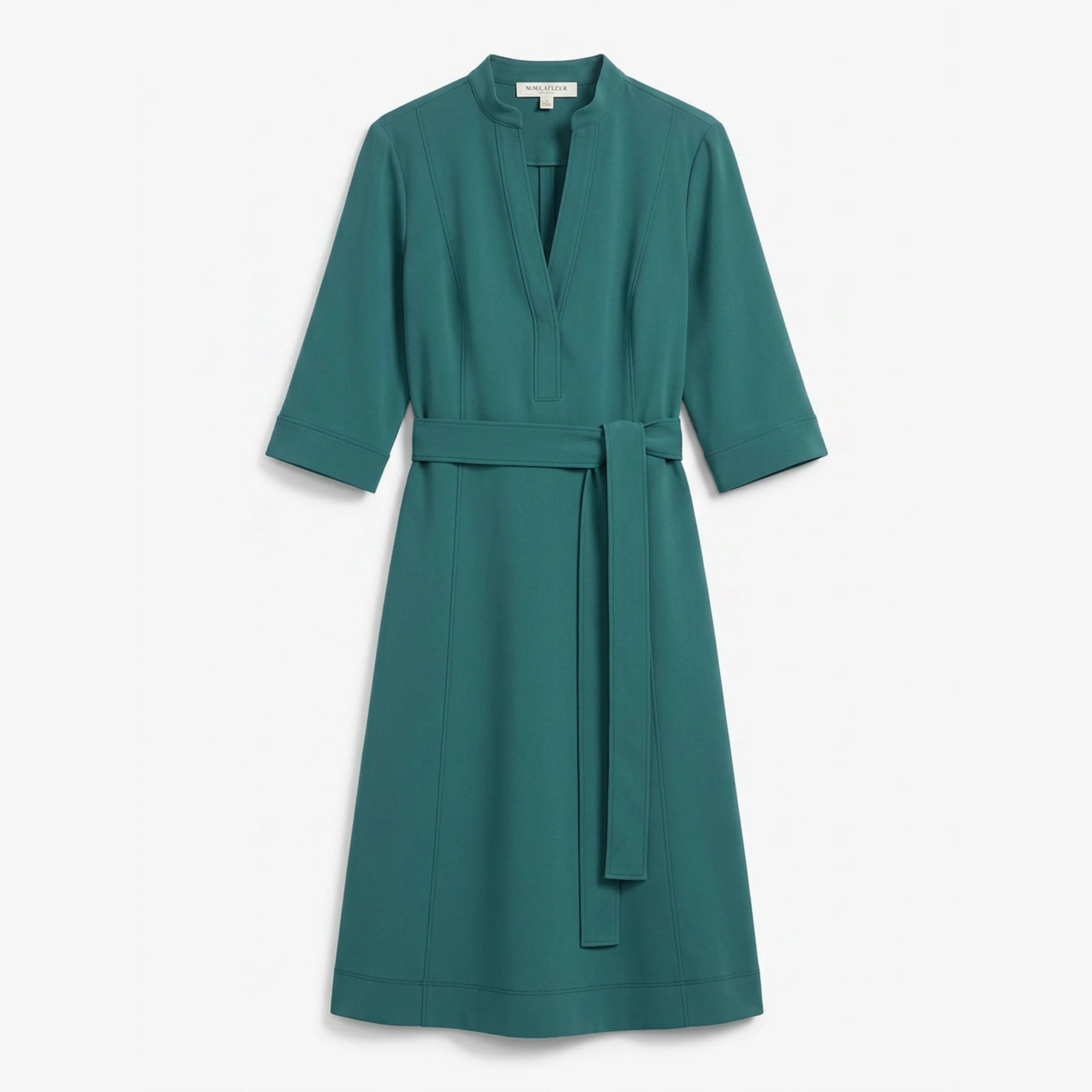 Lauleh Tunic Dress - Everyday Crepe with Topstitch - 1