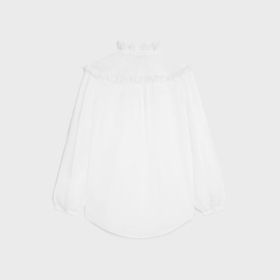 CELINE embroidered romy shirt in cotton muslin outlook