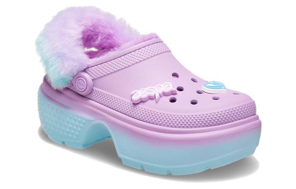 Crocs x Aespa Clogs 'Lilac Blue' 208688-90H - 5