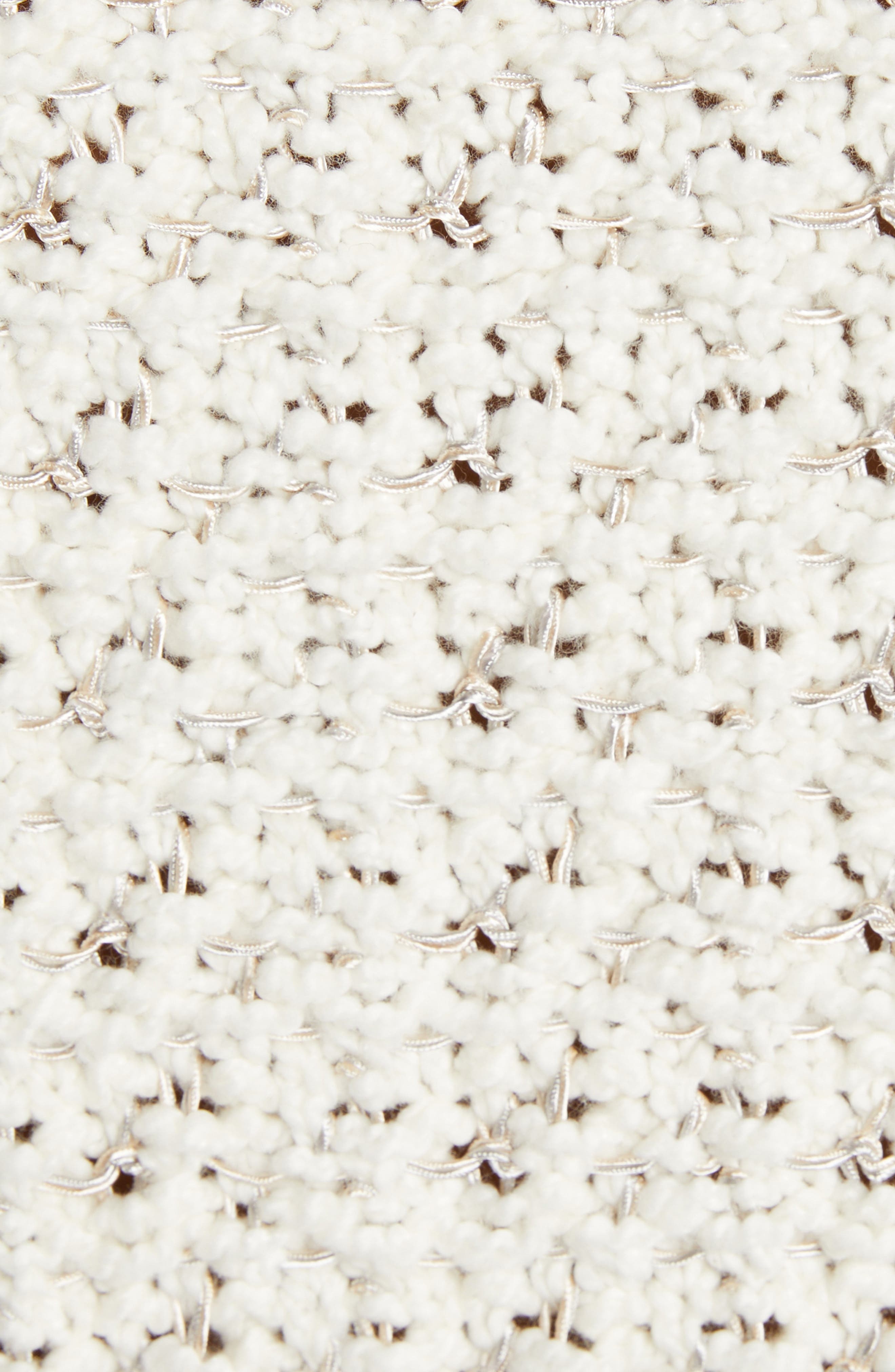 Moncler Crewneck Sweater in Silk White at Nordstrom - 6