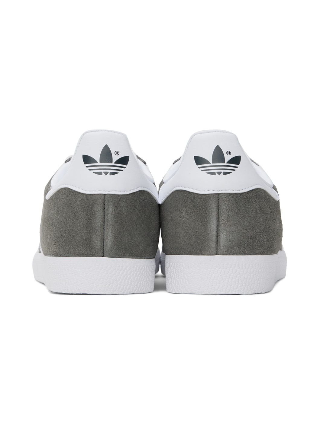 Gray & White Gazelle Sneakers - 2