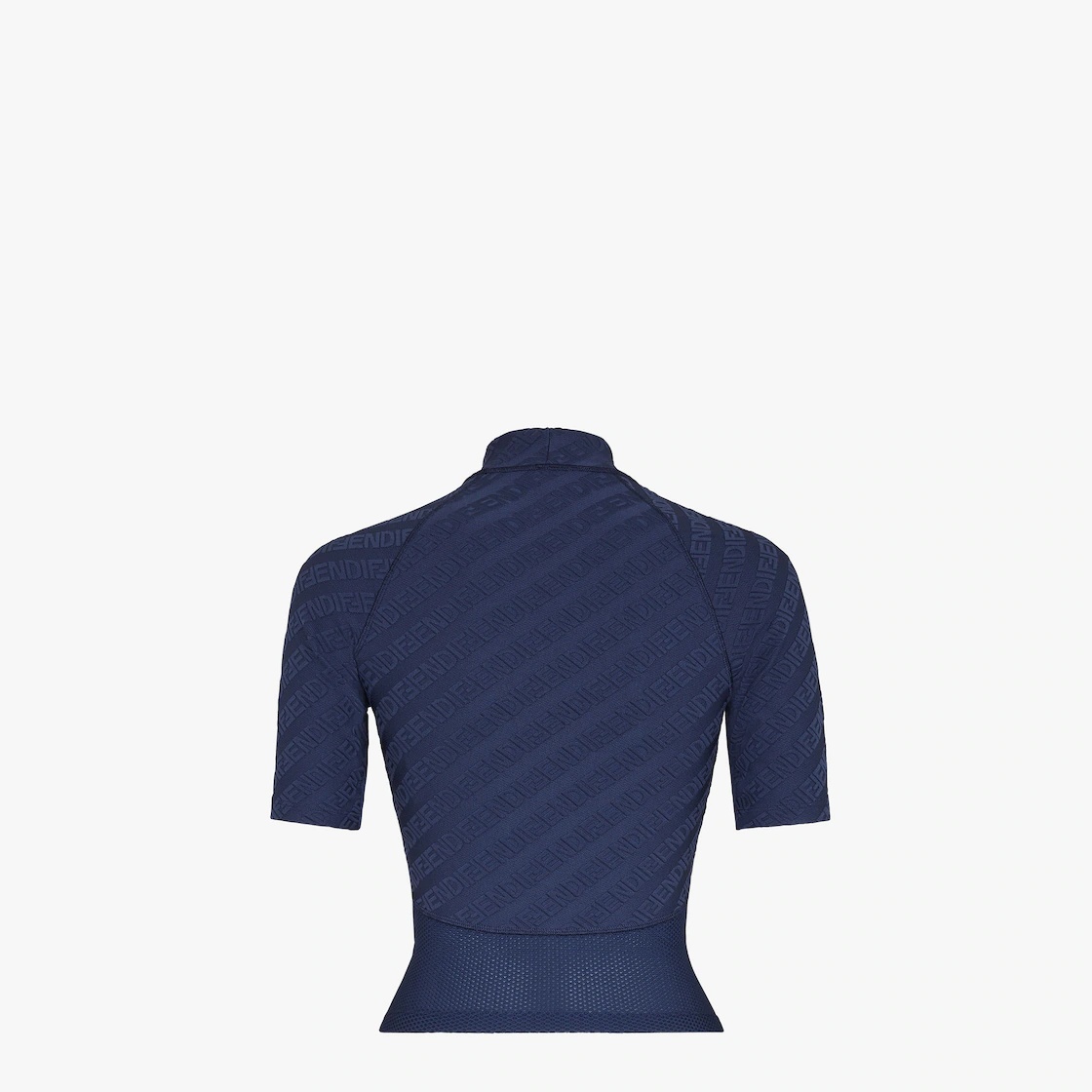 Blue FF jacquard tech knit T-shirt - 2
