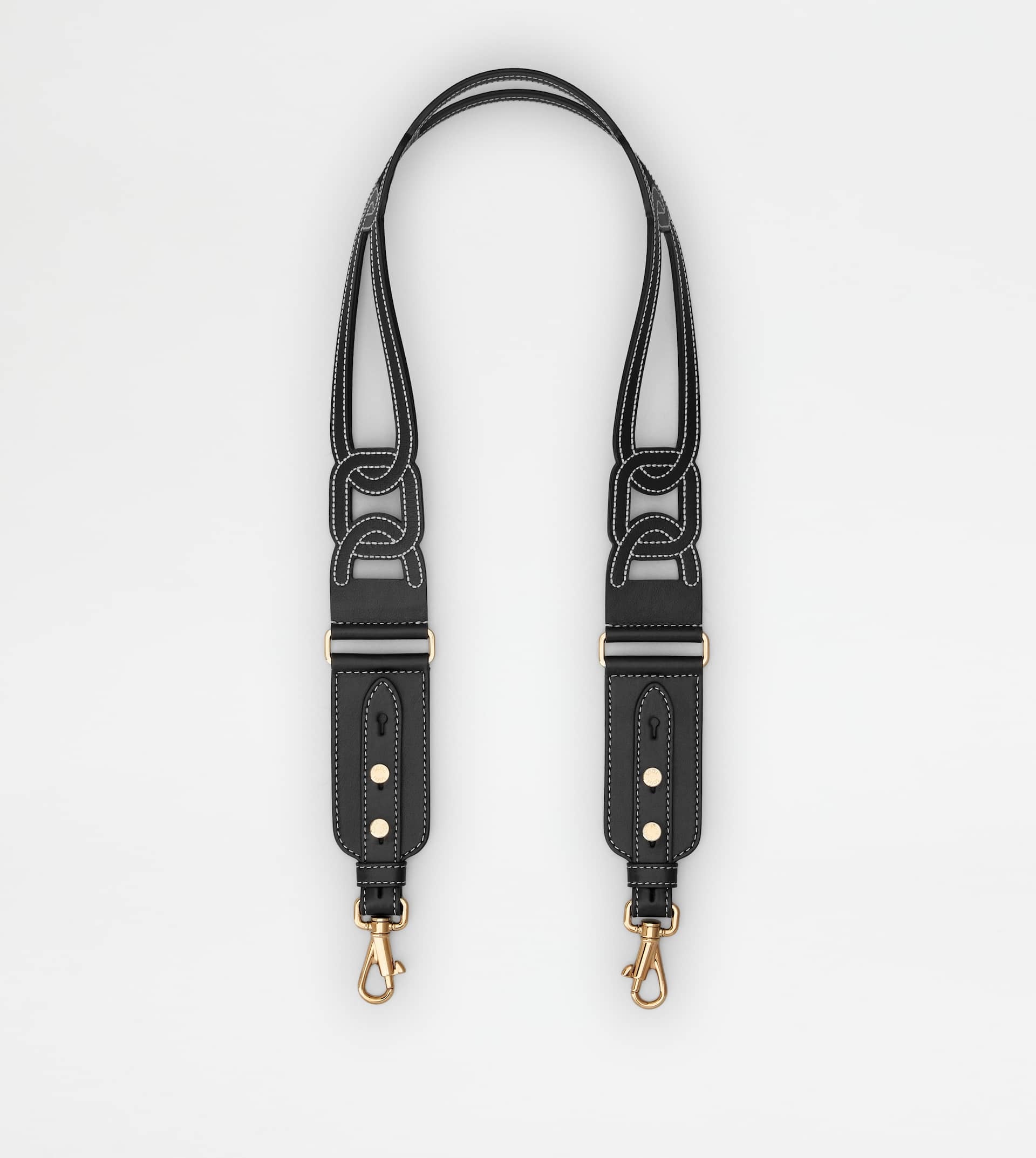 KATE SHOULDER STRAP IN LEATHER - BLACK - 1