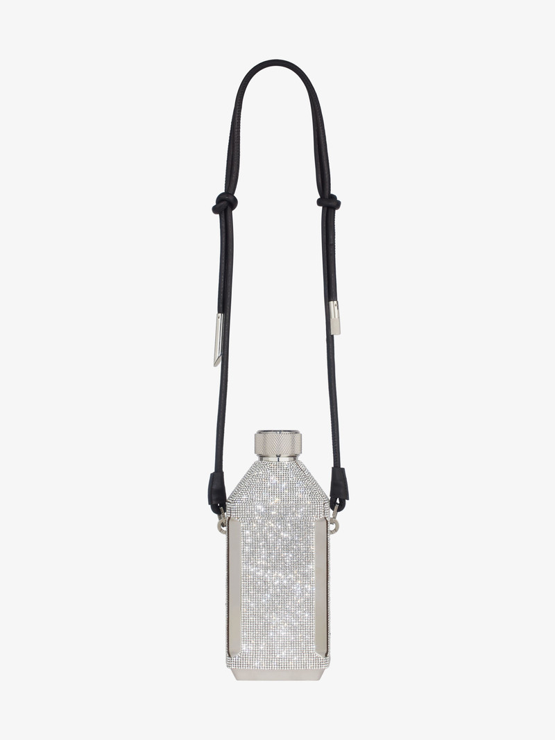 GIVENCHY 4G FLASK IN METAL AND STRASS WITH STRAP 5