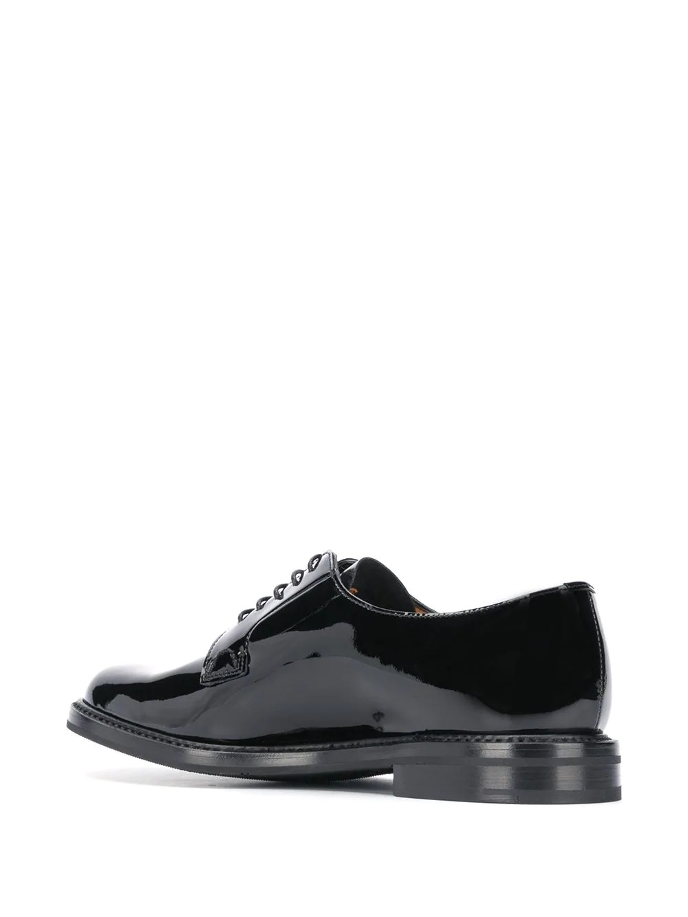 patent leather lace-up shoes - 3