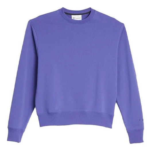 adidas originals x Pharrell Williams Crossover Solid Color Round Neck Pullover Blue HF9945 - 1