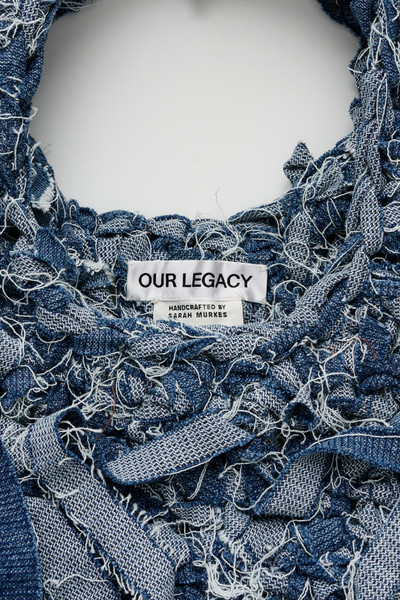 Our Legacy Crochet Bag Dream Blue Chain Twill outlook