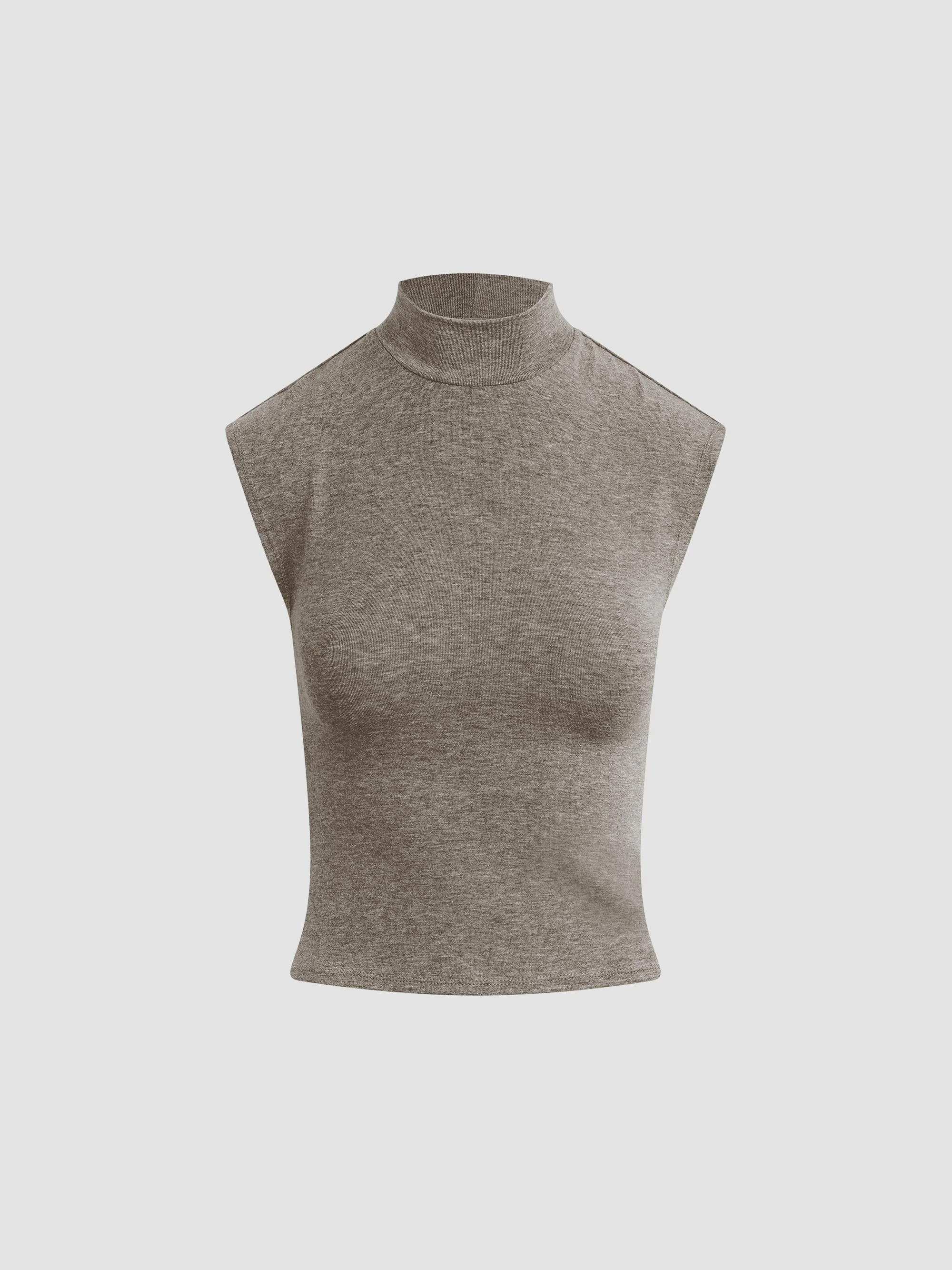 Women's The Heritage Mockneck Top - Heather Grey - 1