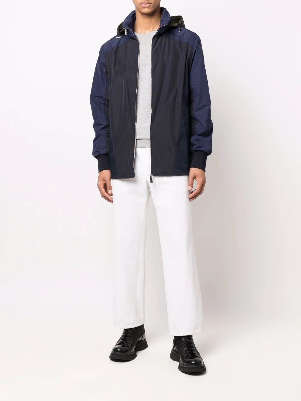 contrast-panel detail jacket - 2