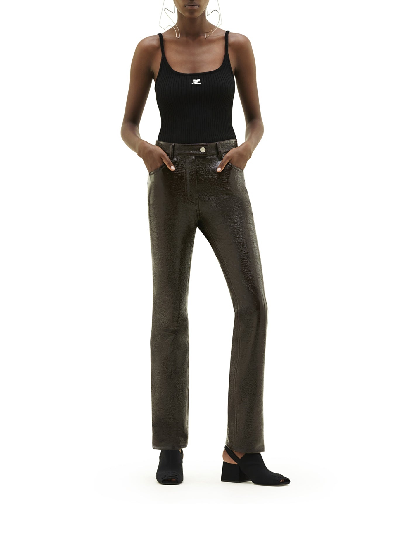 REEDITION RIB KNIT TANK TOP - 2