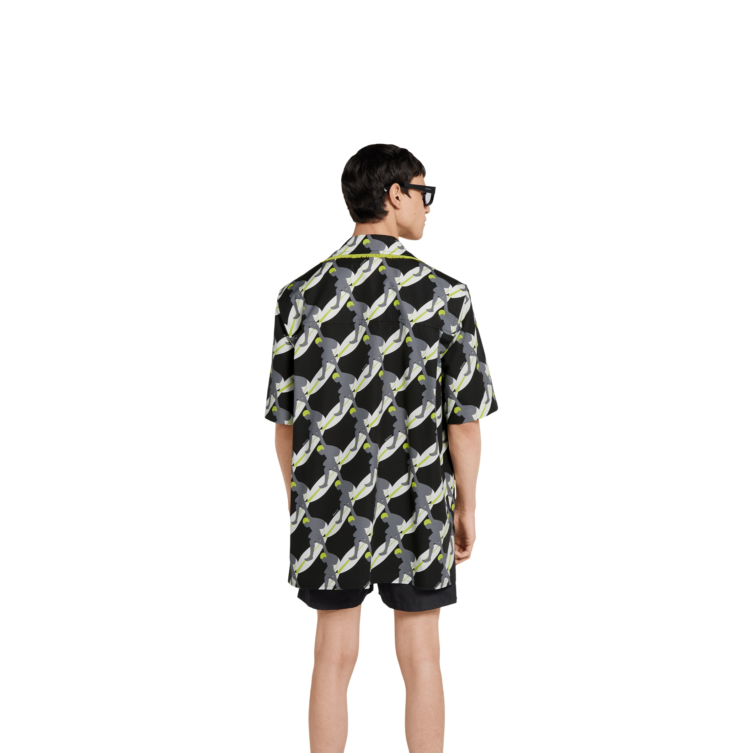 Printed light cotton poplin shirt - 4