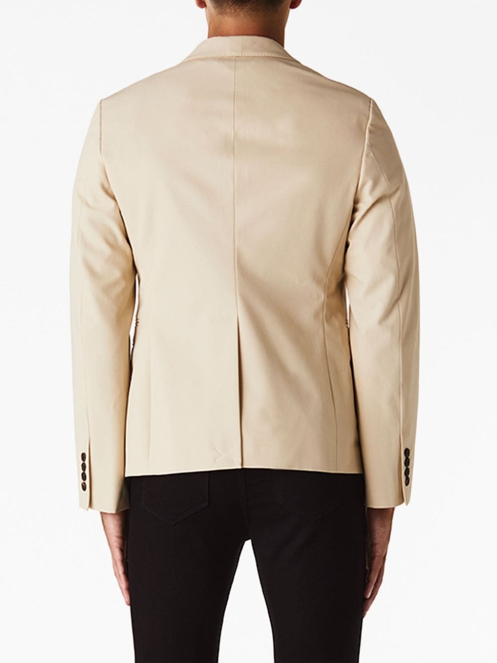 notched-collar single-breasted blazer - 3