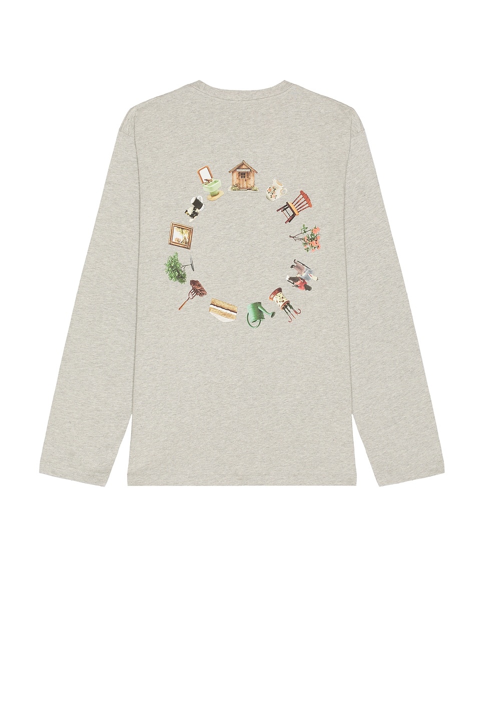 Back Print Long Sleeve T-Shirt - 2