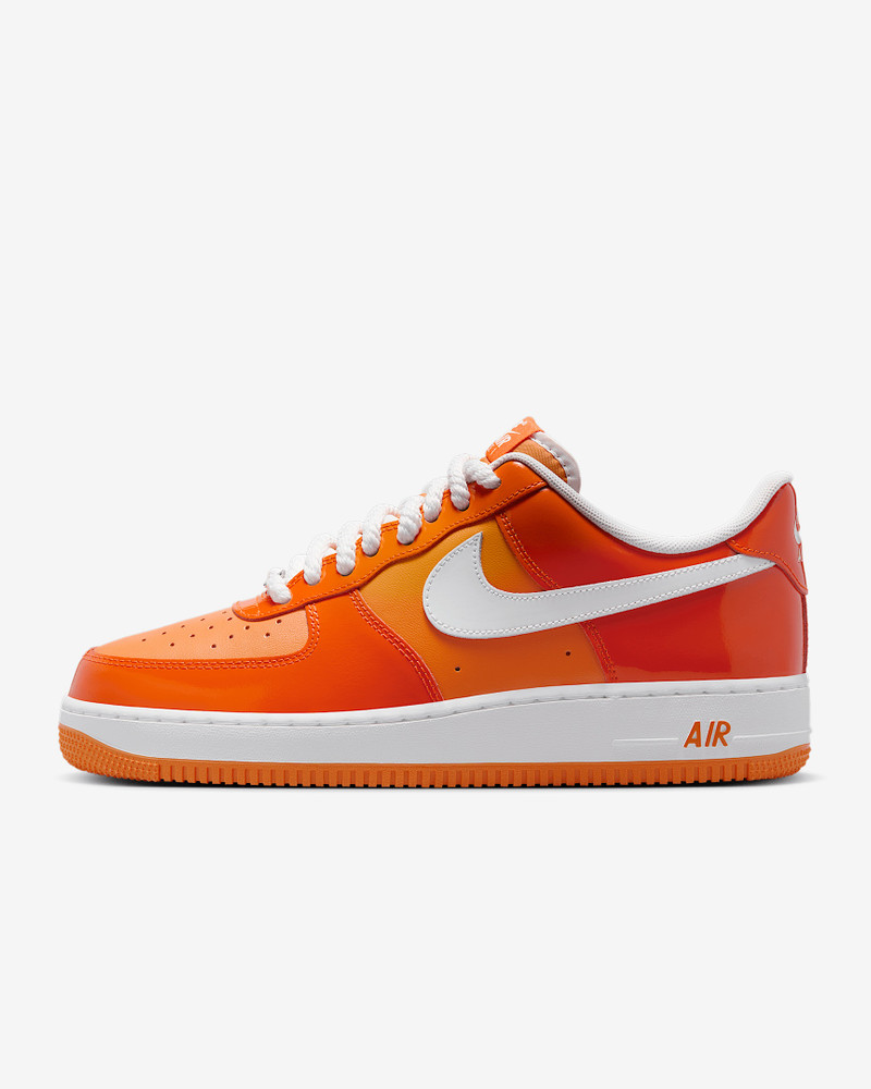 Nike Air Force 1 Low '07 Orange White Patent - 1