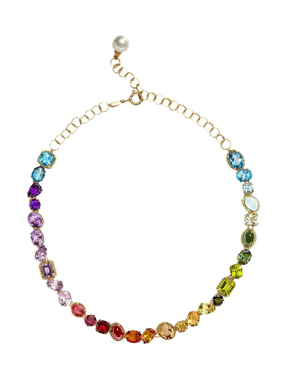 multicolour gem necklace - 1