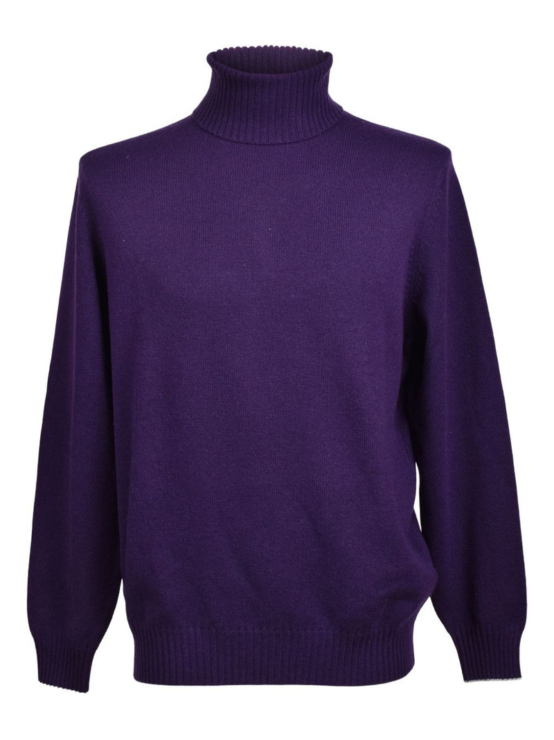 turtleneck ribbed-cuff sweater 1