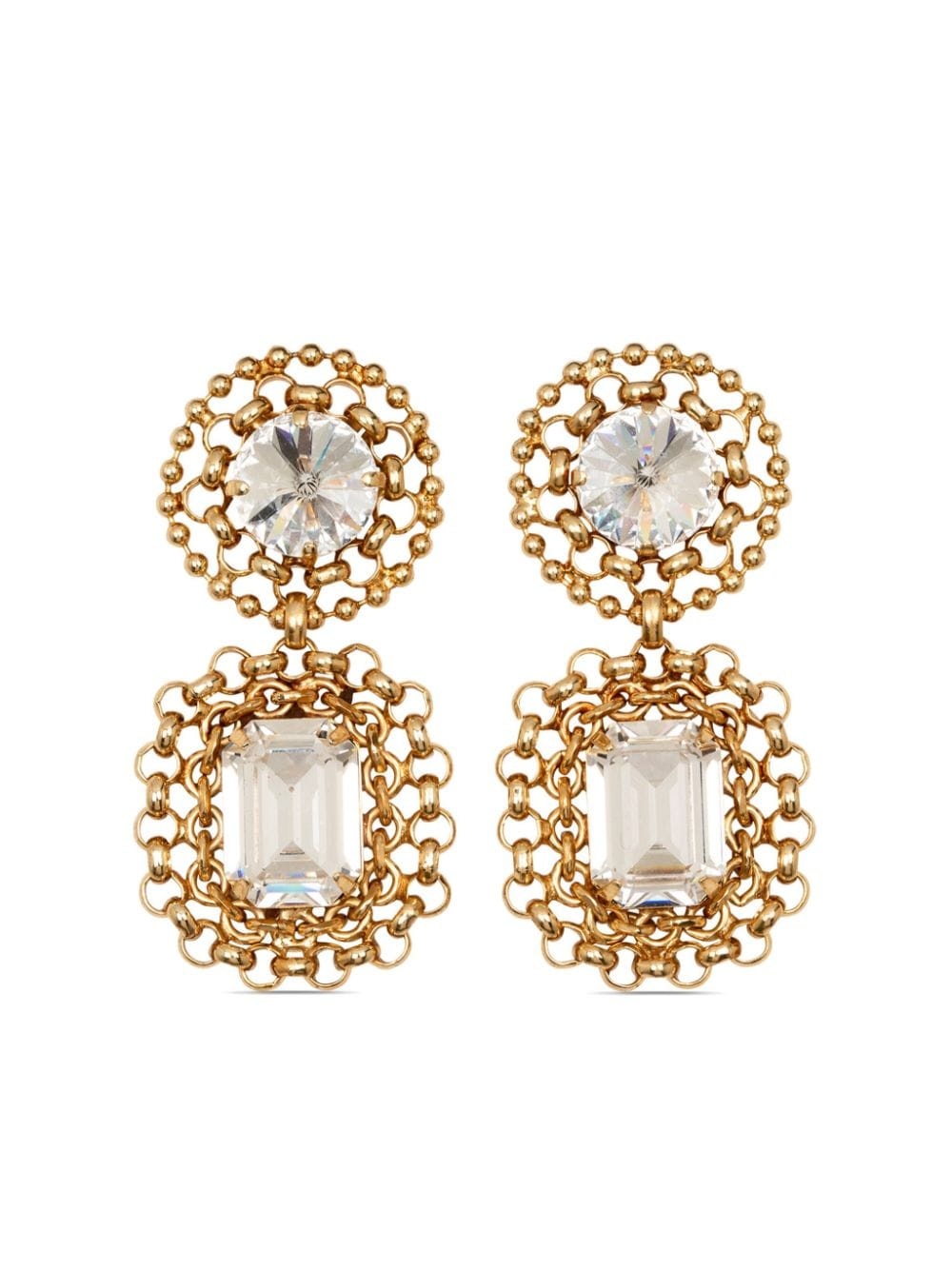 Jada crystal drop earrings - 1