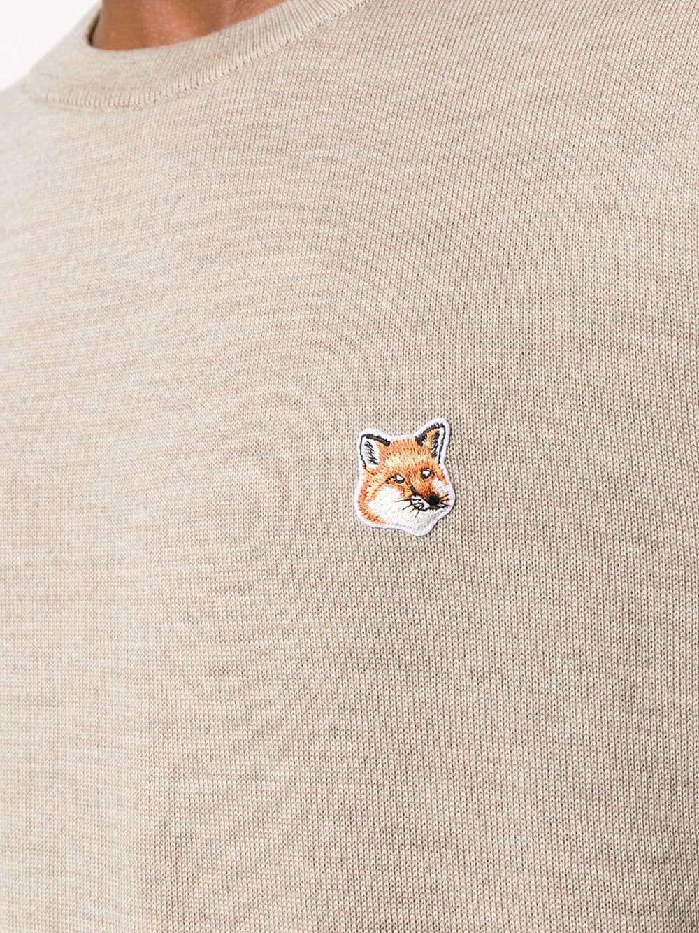 embroidered fox logo sweatshirt - 5