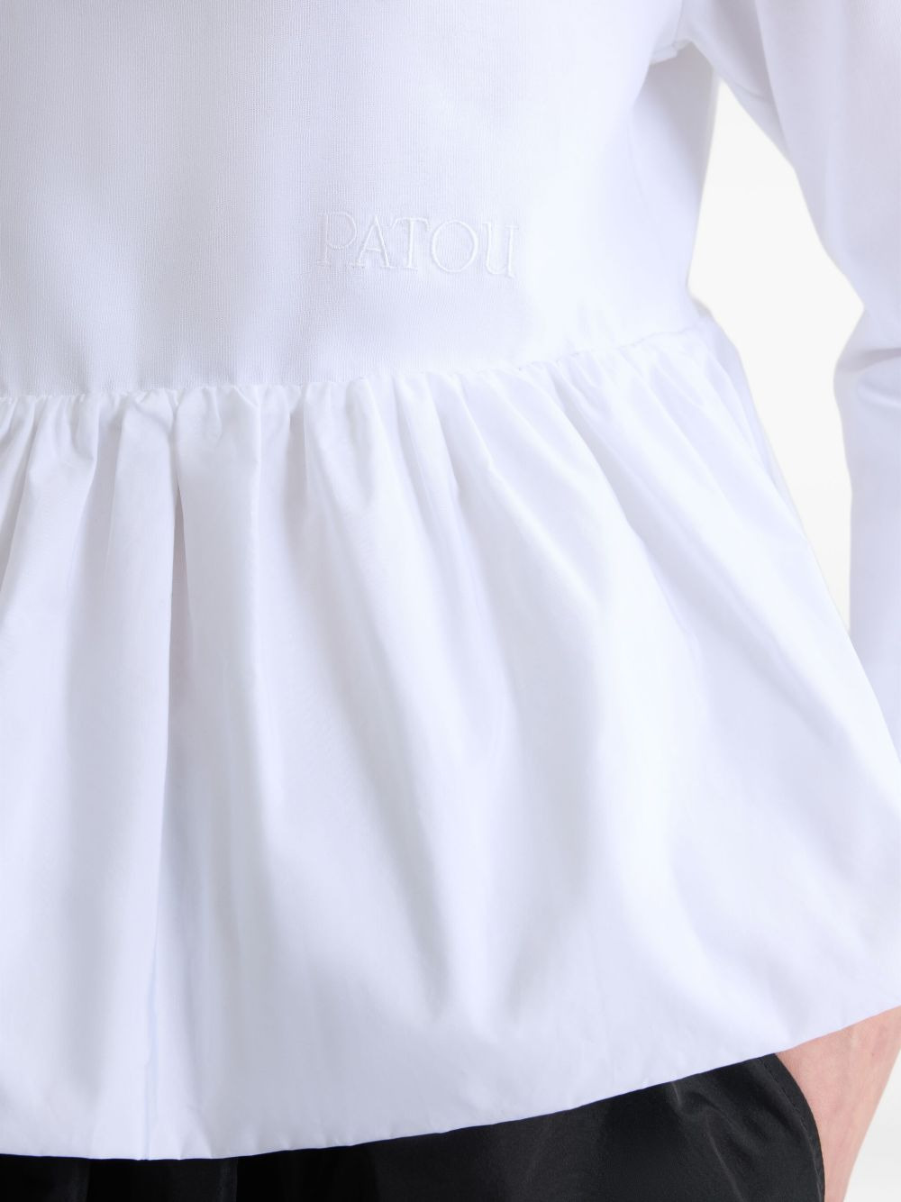 ruffle-hem T-shirt - 5