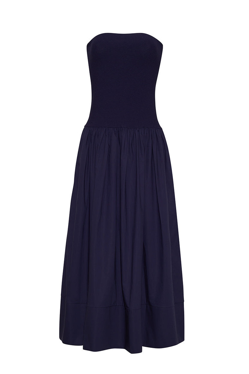 Glasbury Dress A Stunning Fusion of Knit and Cotton 1