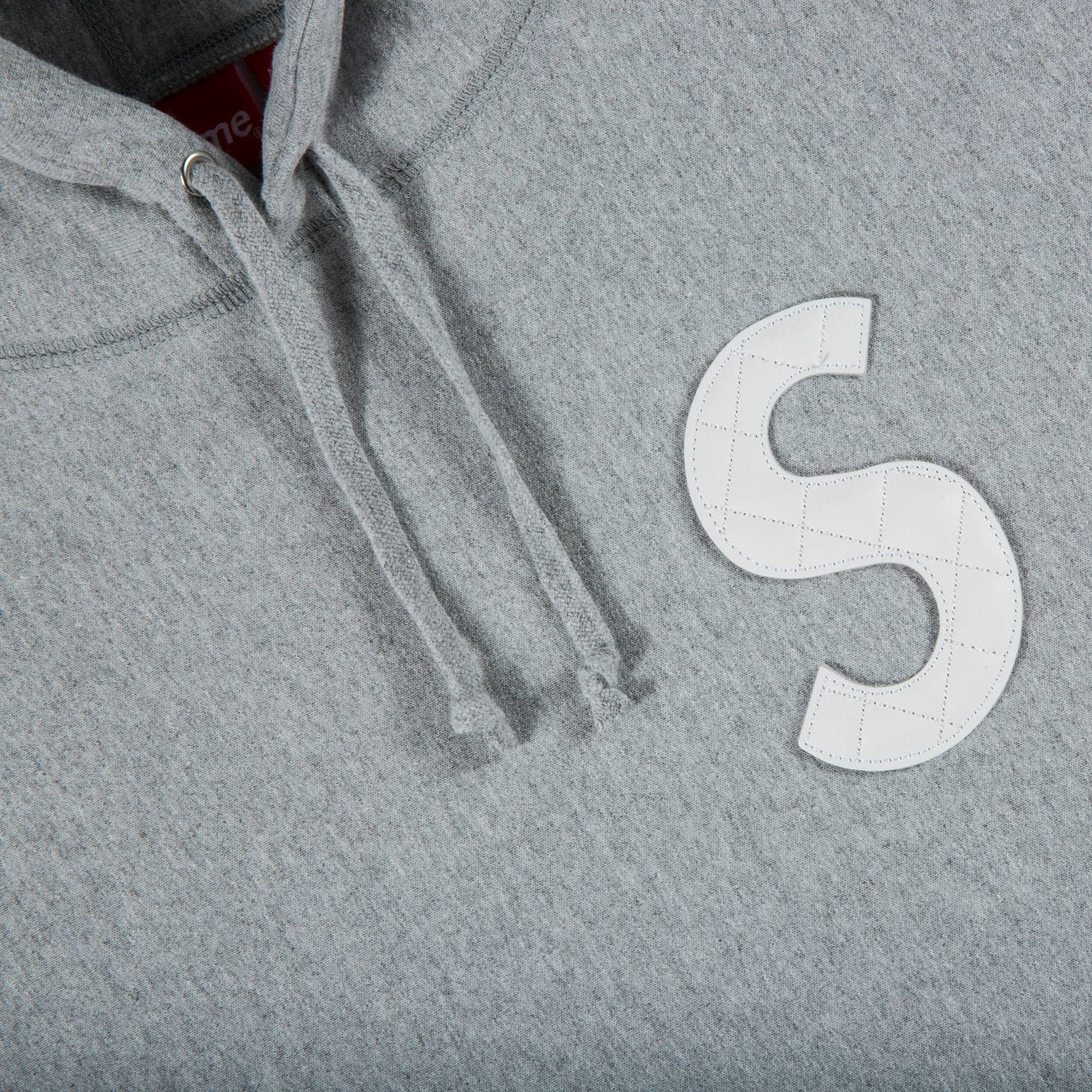 Supreme S Logo Hooded Sweatshirt 'Heather Grey' - 2