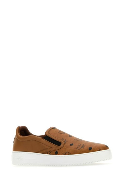 MCM Caramel canvas and leather Terrain slip ons outlook