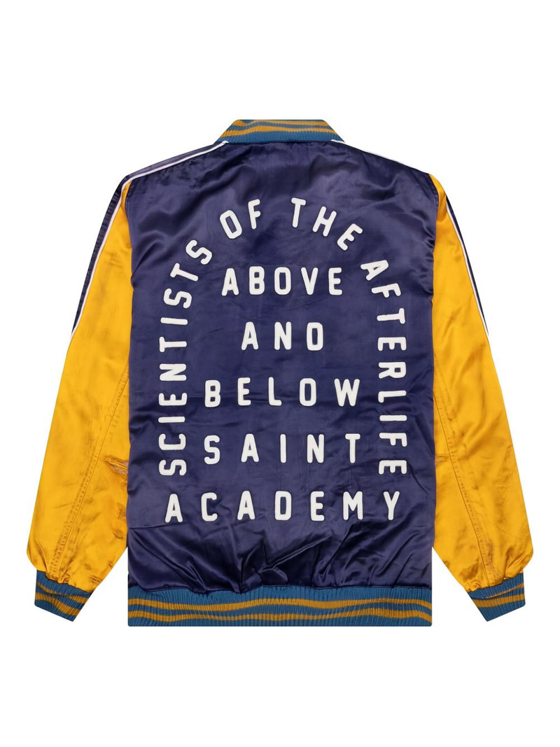 SAINT M×××××× satin-panel bomber jacket outlook