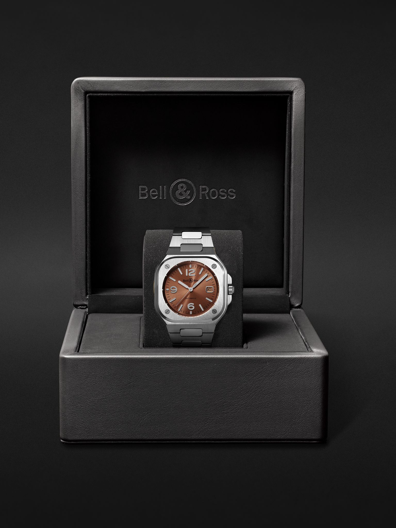 BR 05 Automatic 40mm Stainless Steel Watch, Ref. No. BR05A-BR-ST/SST Copper - 7