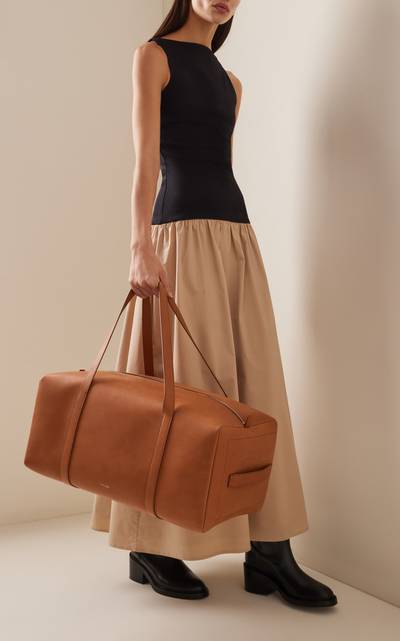 The Row Gio Leather Duffle Bag neutral outlook