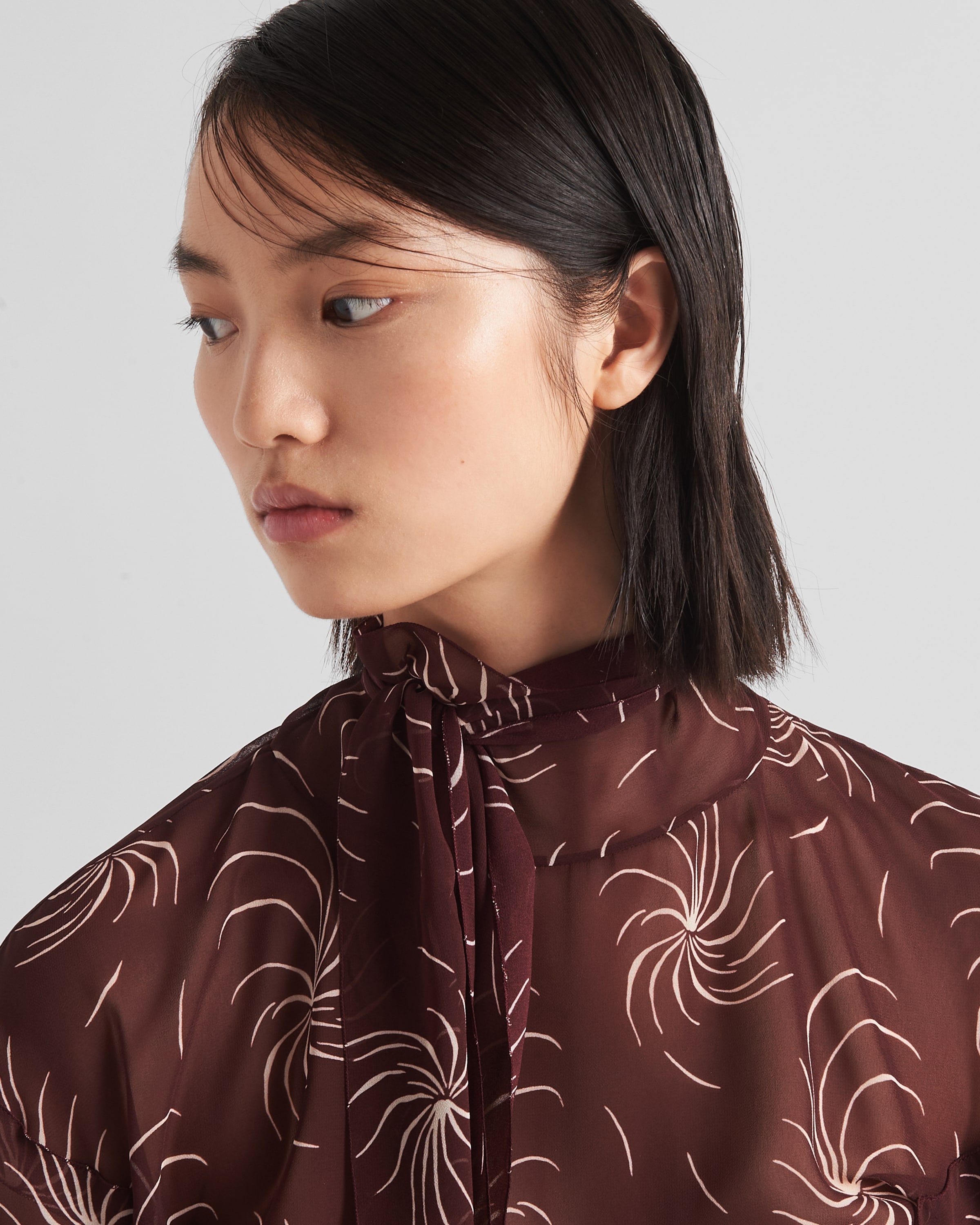 Printed georgette top - 4