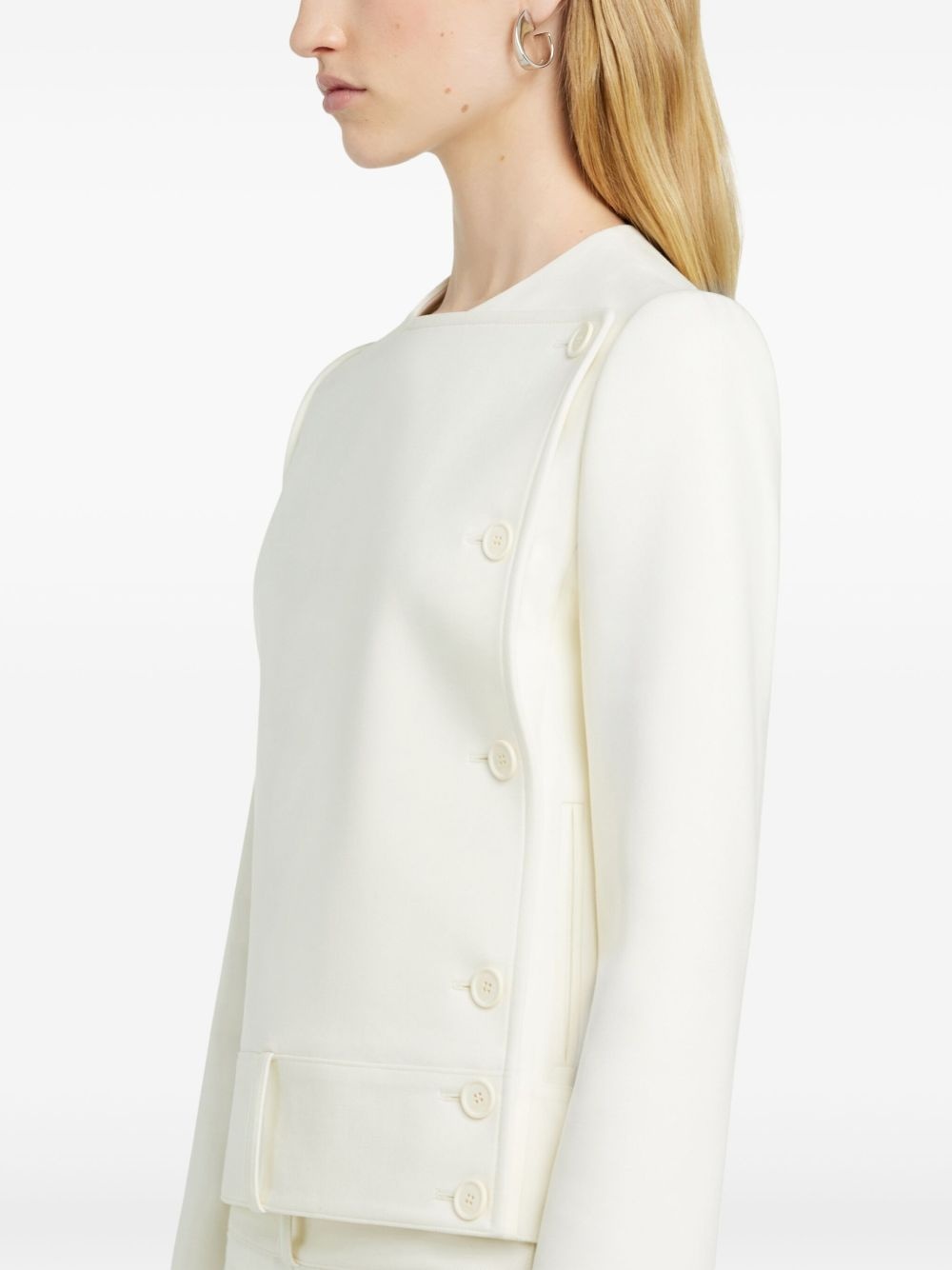 buttoned tailored jacket - 5
