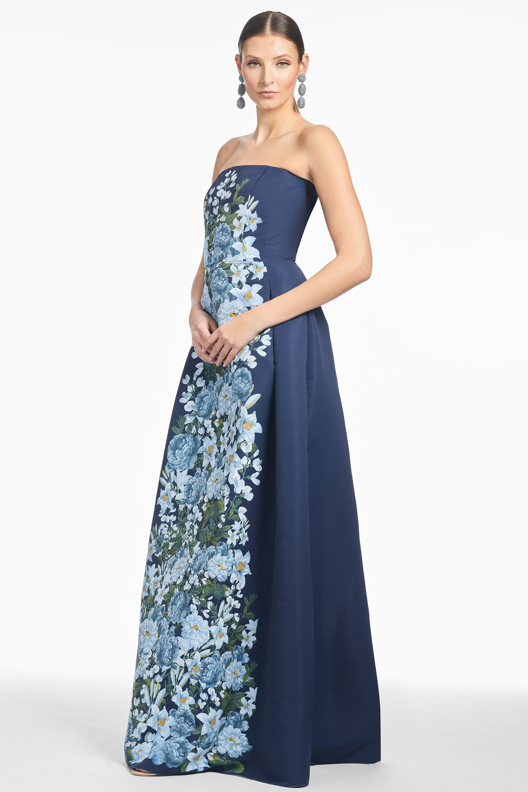 LARISA GOWN - NAVY CASCADE - 3