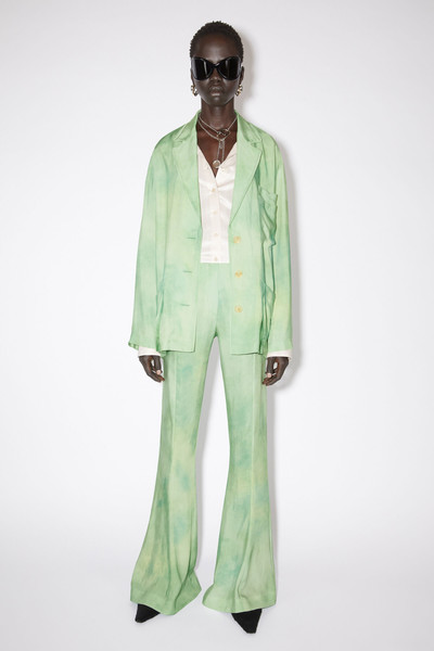 Acne Studios Fitted flared trousers - Pale Green Multi outlook
