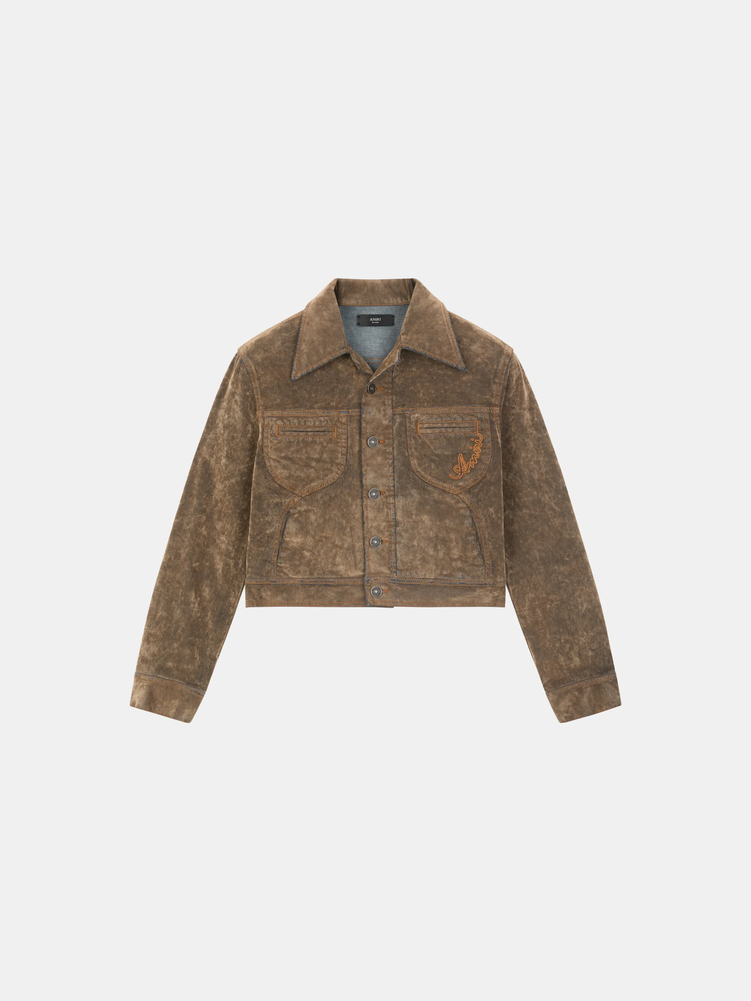 WOMEN'S FLOCK VINTAGE CUT DENIM JACKET - 1