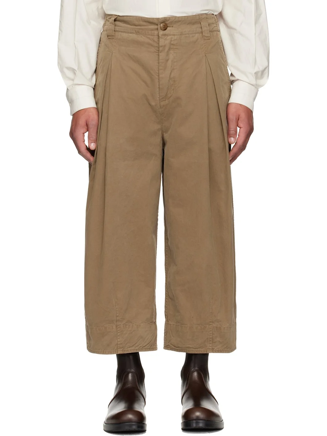 Beige 'The Etcher' Trousers - 1