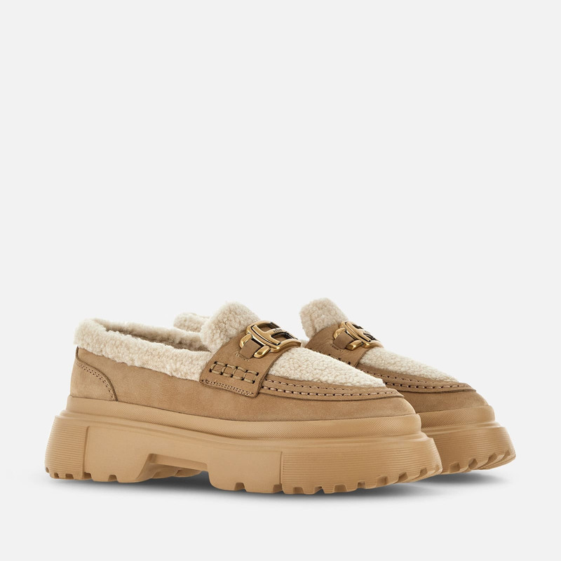 Loafers Hogan H619 Beige Brown 2