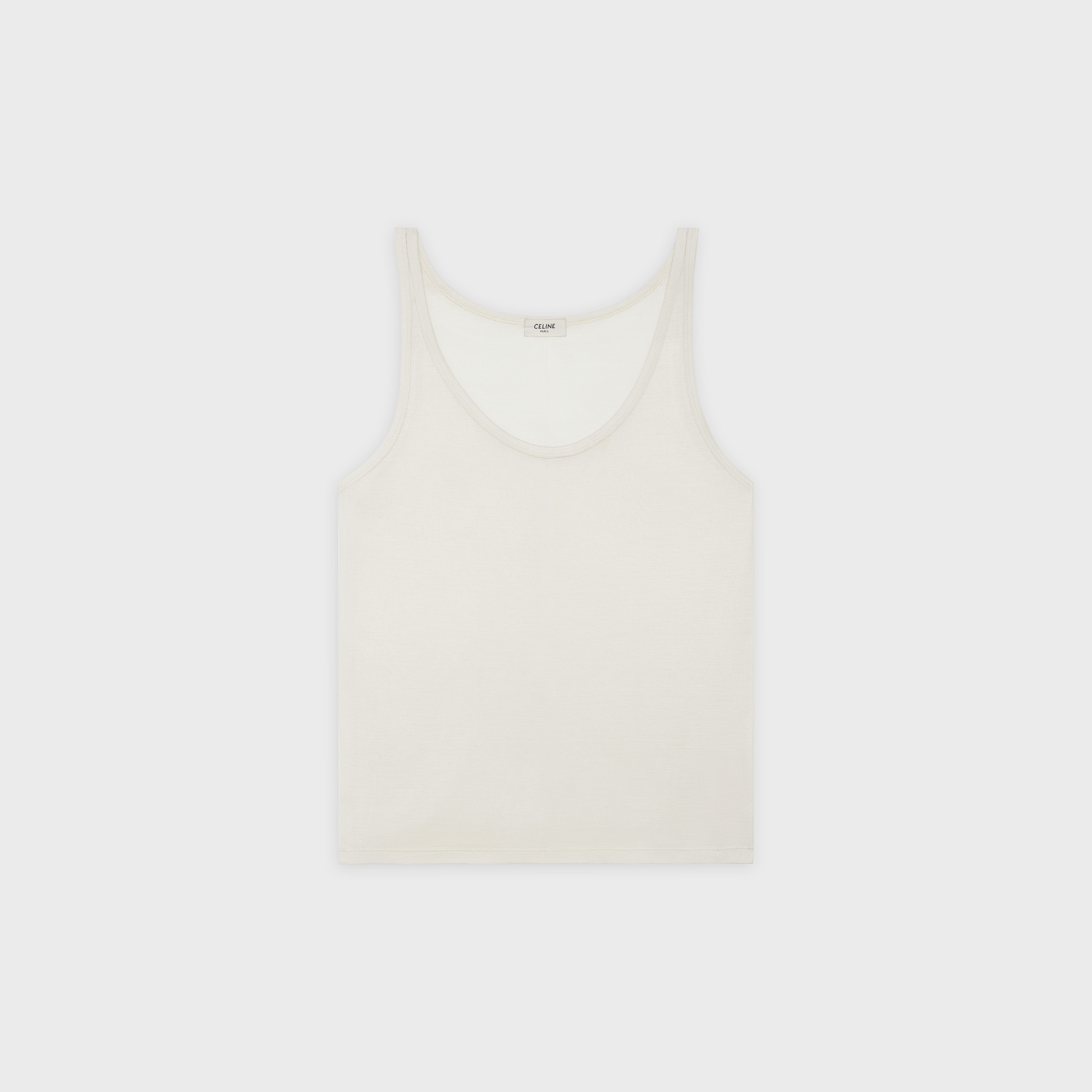 TANK TOP IN SILK JERSEY - 1