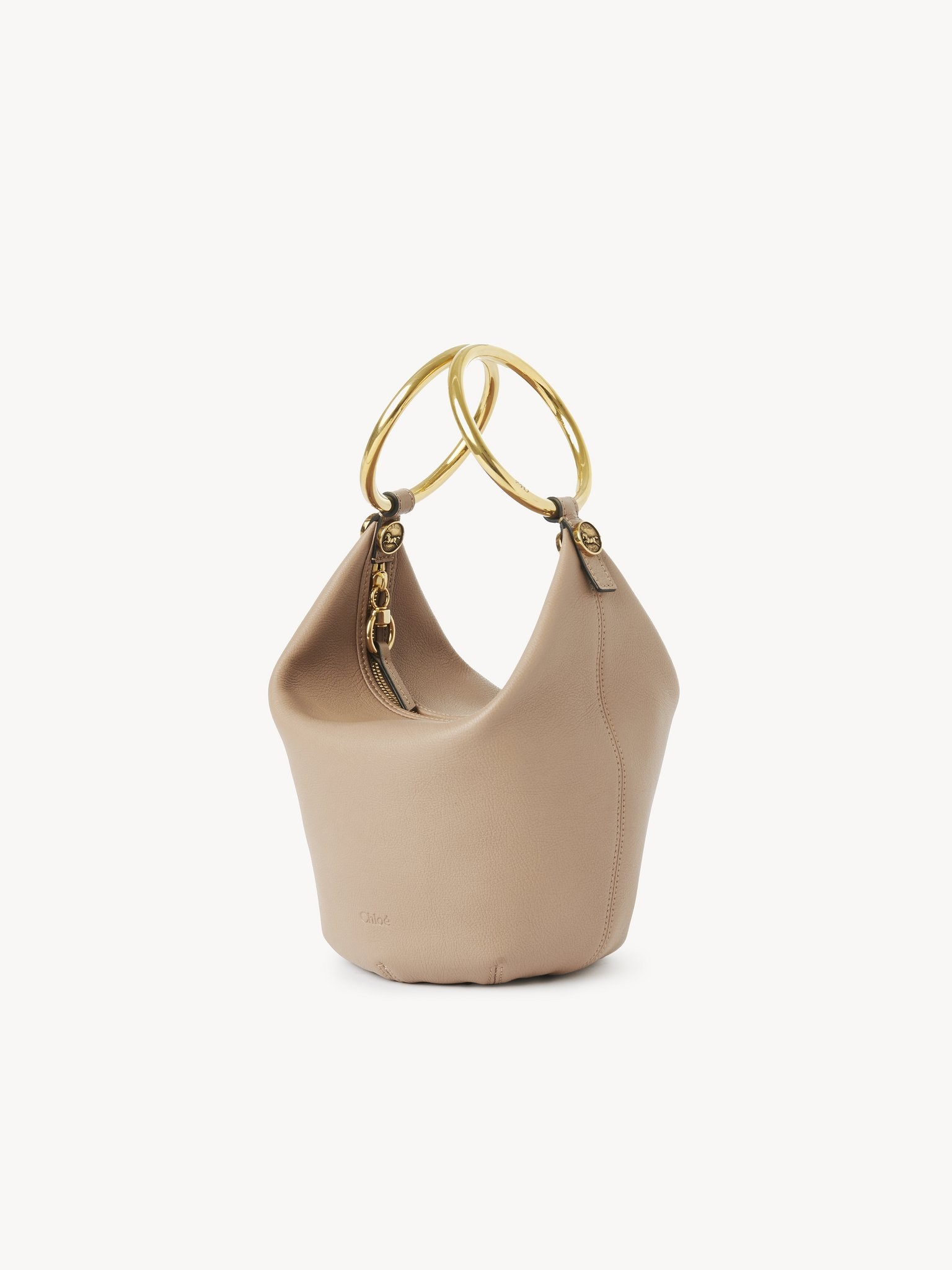 SMALL BRACELET HANDBAG IN GRAINED LEATHER - 3