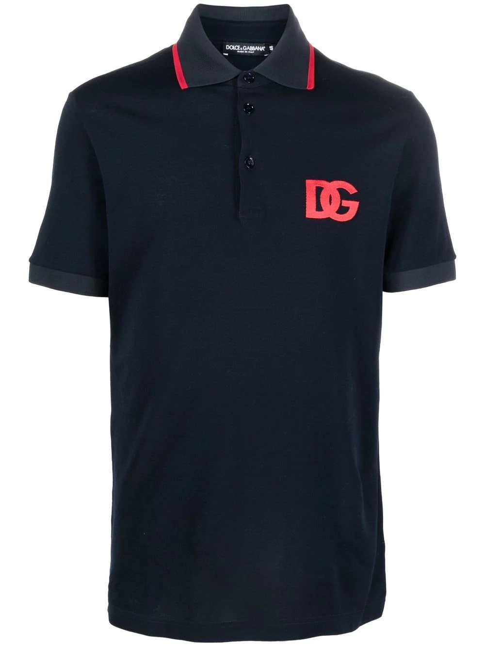 logo print polo shirt - 1