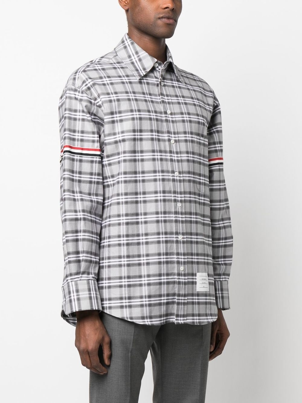 plaid-check print shirt - 3