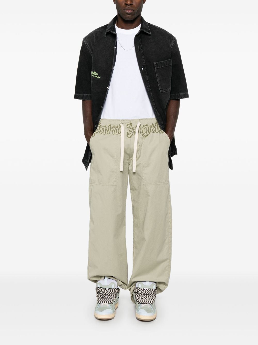 logo-waist trousers - 2