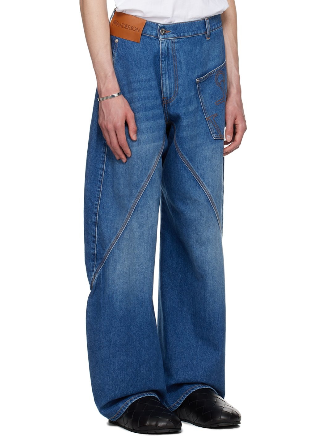 Blue Twisted Workwear Jeans - 2