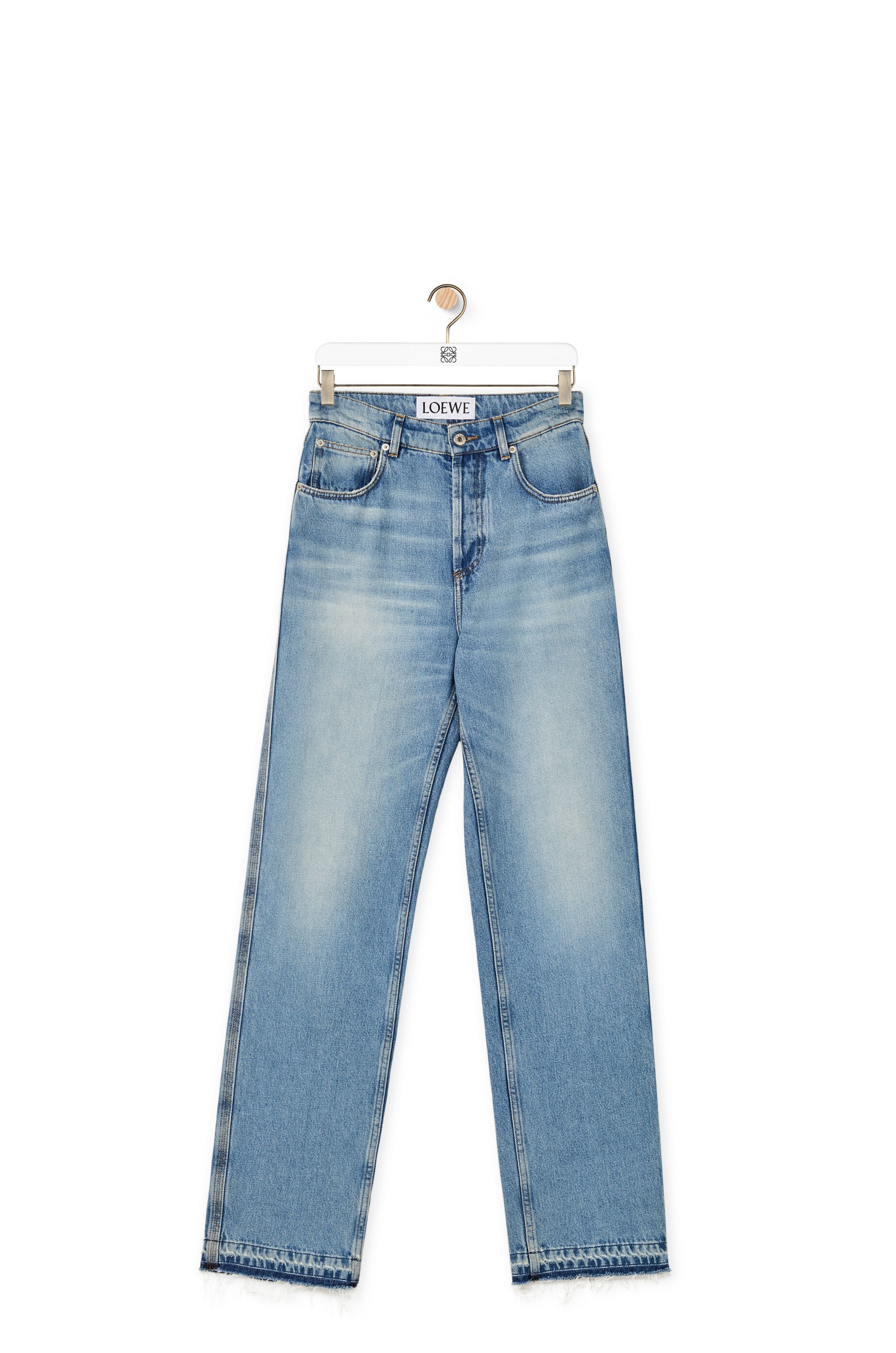 Straight leg jeans in denim - 1