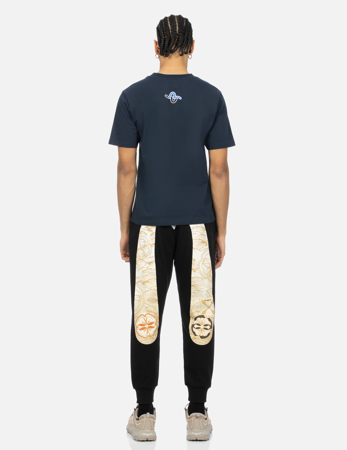 HANAFUDA PATTERN DAICOCK PRINT REGULAR FIT SWEATPANTS - 5