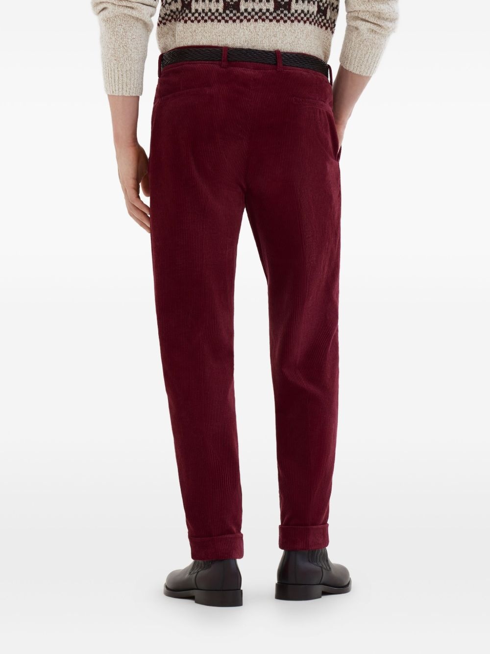 pleated tapered trousers - 4