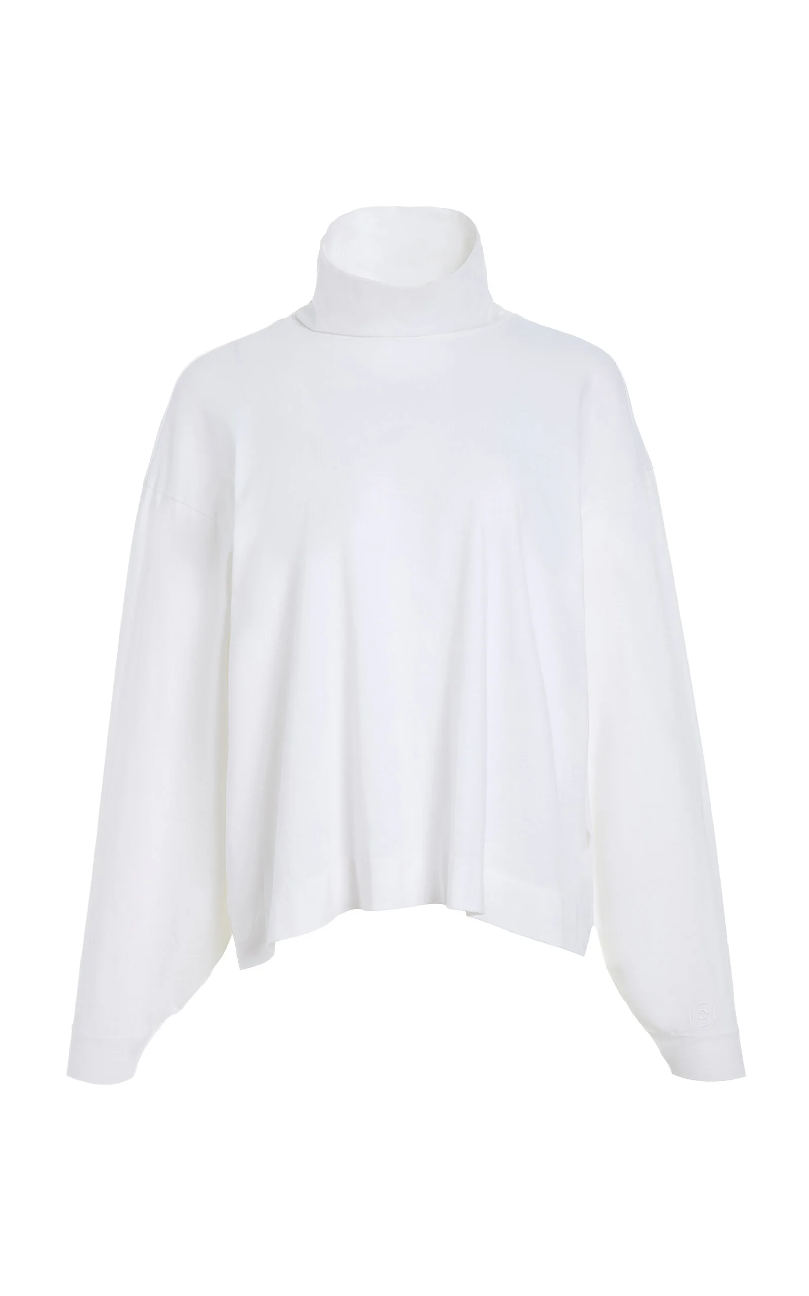 The Honne Cotton Turtleneck white - 1
