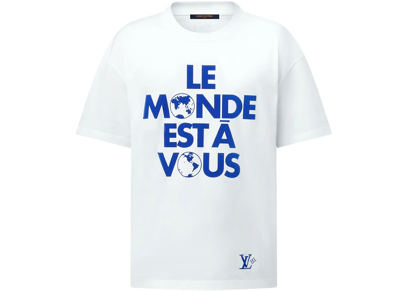 Louis Vuitton Graphic Cotton T-Shirt Milky White - 1