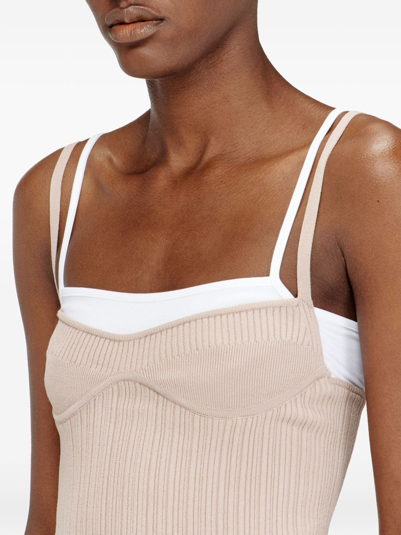 ribbed strap T-shirt 5